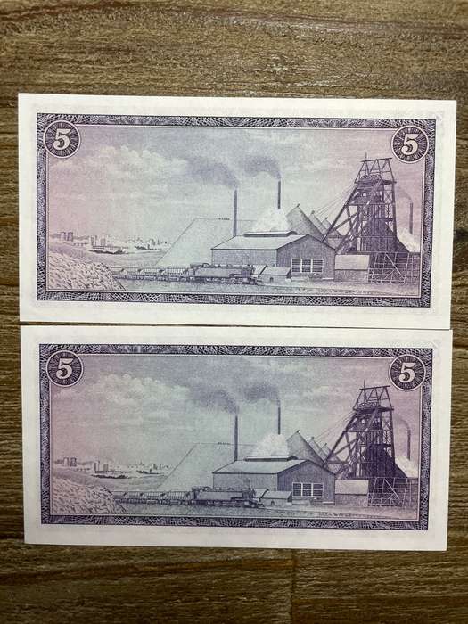 De Jongh *** R5 *** 1967 first issue *** 2 consecutive notes
