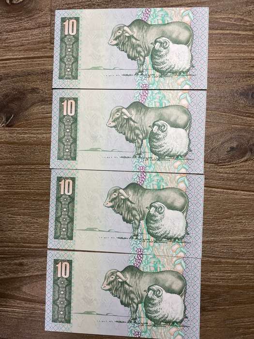 GHC de Kock *** R10 *** 1985 third issue *** 4 beautiful consecutive notes