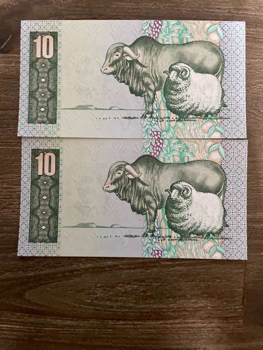 GHC de Kock *** R10 *** 1985 third issue *** 2 great consecutive notes