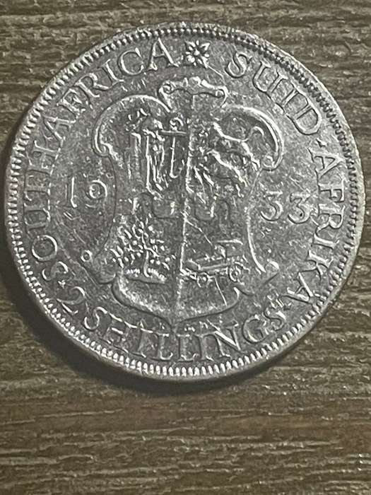 1933 *** 2 shilling *** possibly a/unc, hard coin to find better