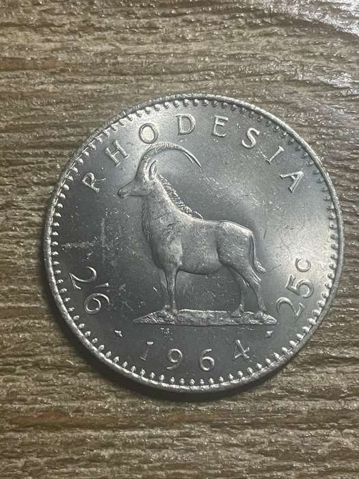 1964 *** 2/6.   25c *** uncirculated condition, full of lustre and mint bloom