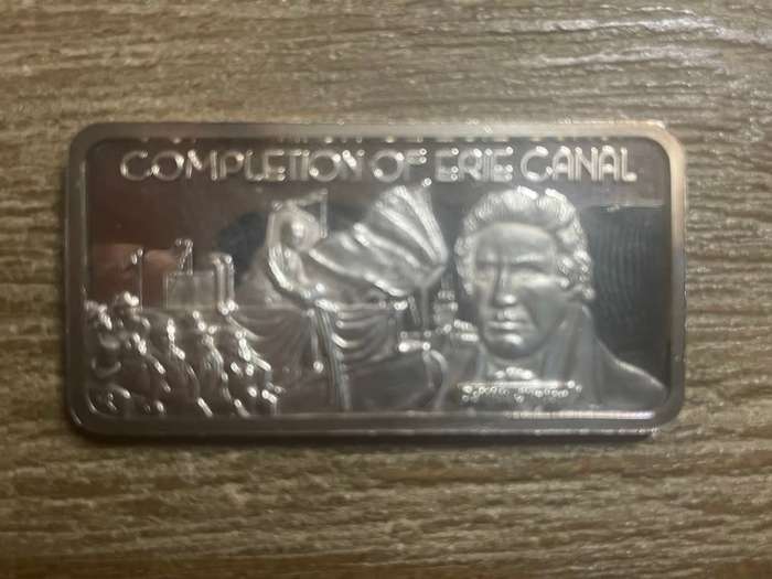 Silver 1 oz *** Completion of the canal *** 1976 Hamilton Mint do your research