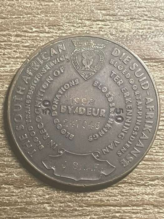 William Harvey *** 1999 Bronze *** Huge coin/token