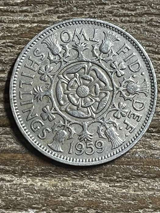 1959 *** British 2 shilling *** vf condition