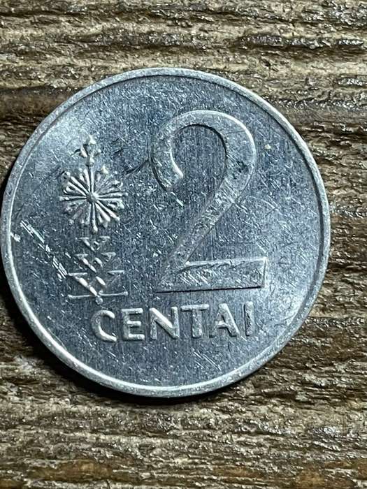 1991 *** Lithuania 2 Centai *** Aluminium coin