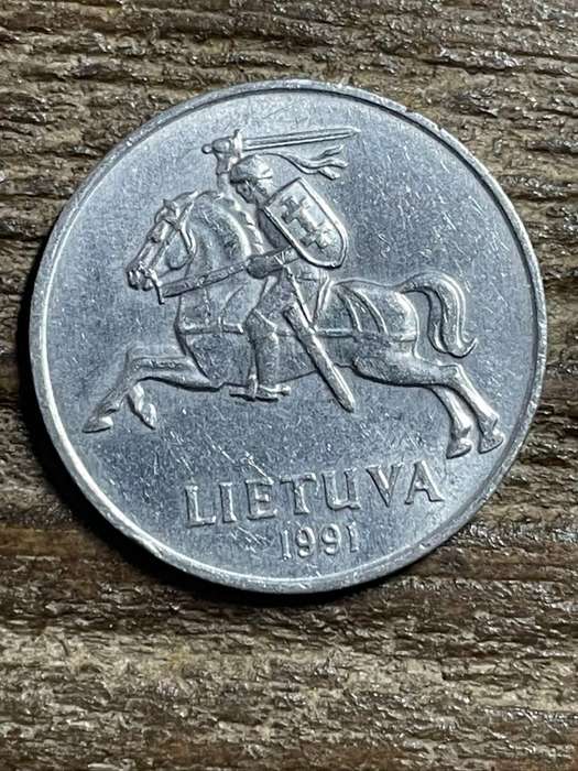 1991 *** Lithuania 2 Centai *** Aluminium coin