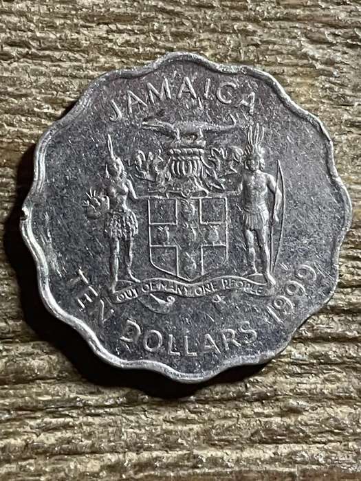 1999 *** Jamaican $10 *** None on BOB