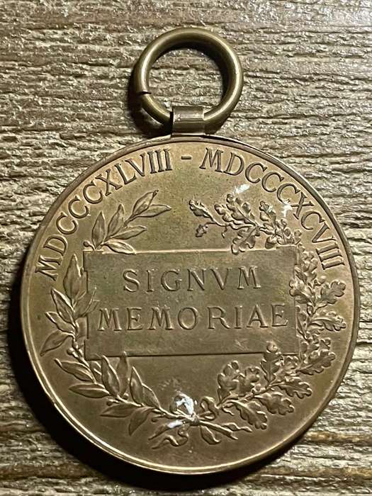 1898 Austria *** FRANZ JOSEPH I  THE JUBILEE MEDAL *** 50 years