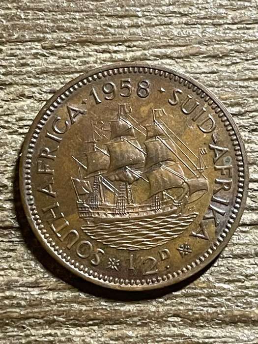1958 *** 1/2 Penny *** vf condition