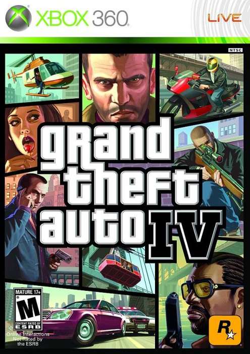 GRAND THEFT AUTO 4 - GTA IV XBOX 360 GAME