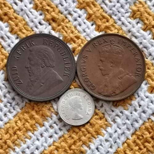 Zar Penny!! + 2xUnion!! R1-Start!! Crazy Auction!! Exellent Collectors items!!