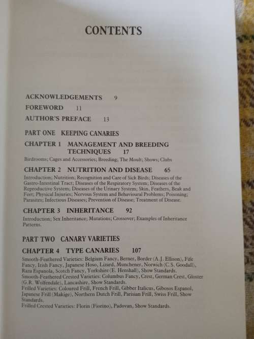 Coloured, type & song canaries. A complete guide. By G.B. R. Walker & Dennis Avon