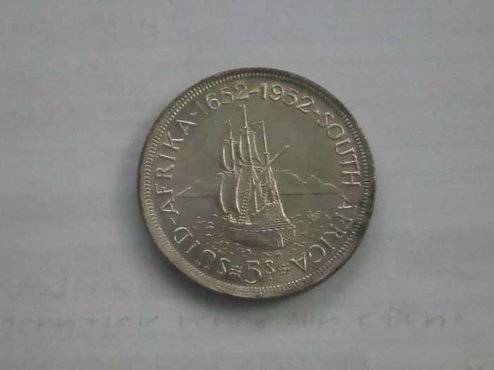 Union 1952 Five Shilling - Proof like