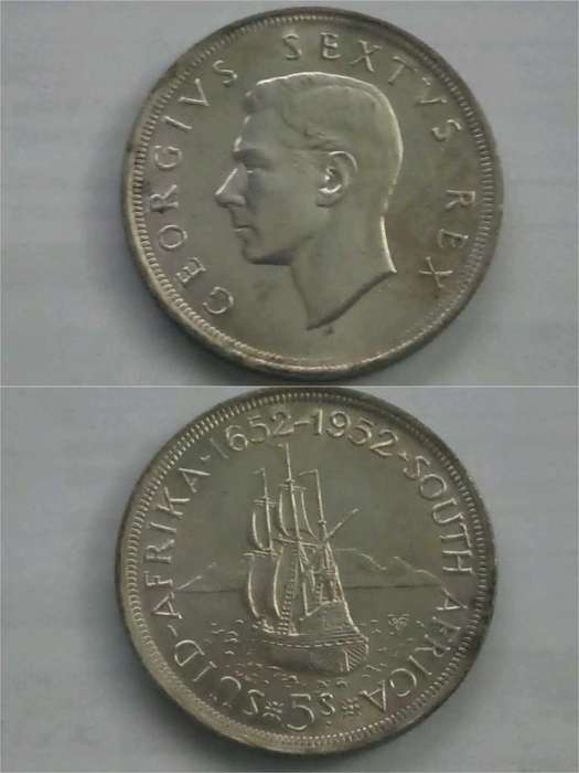 Union 1952 Five Shilling - Proof like