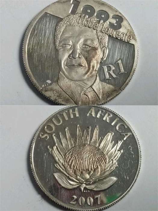 RSA - Protea Series 1 Rand 2007 - Mandela Nobel Laureate