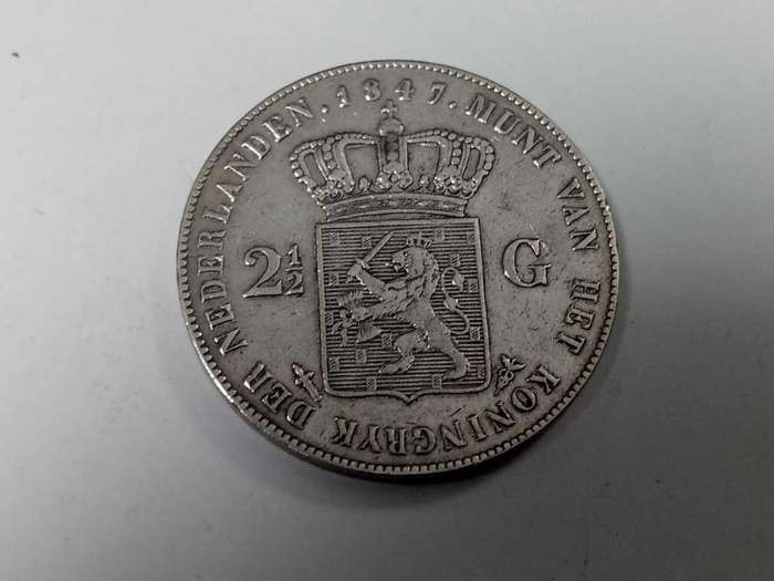 Netherlands 2.5 Gulden 1847
