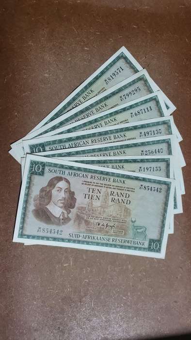 RSA 10 Rand 1976(TW de Jongh 3rd Issue) - W21 Replacement