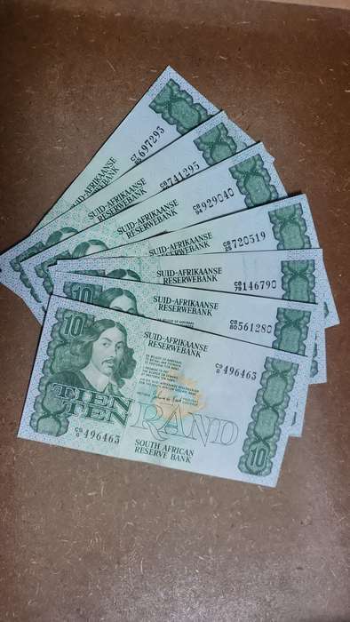 Ten Rand Notes G de Kock 1984