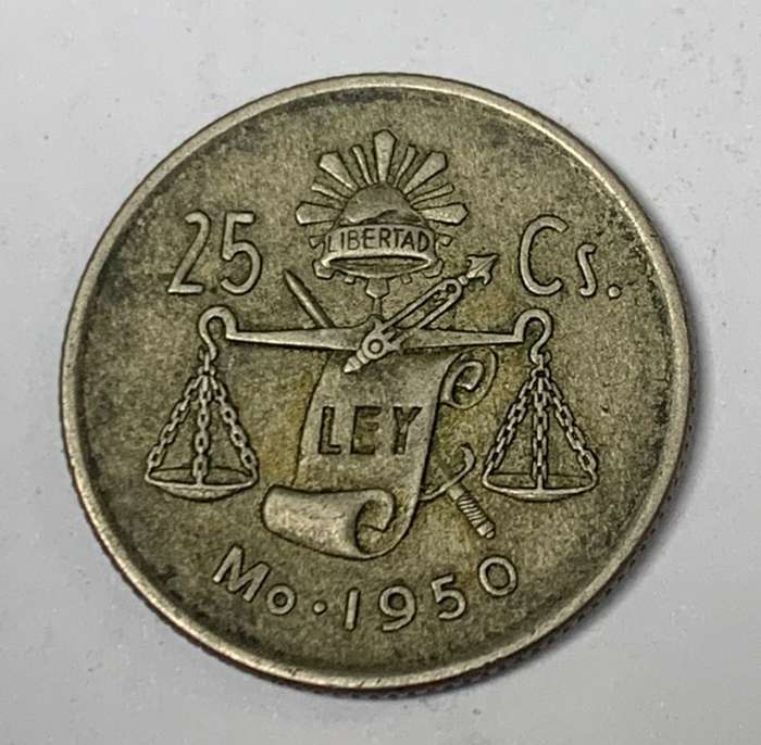 Mexico 25 Centavos 1950