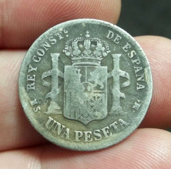 Spain 1 Peseta 1885