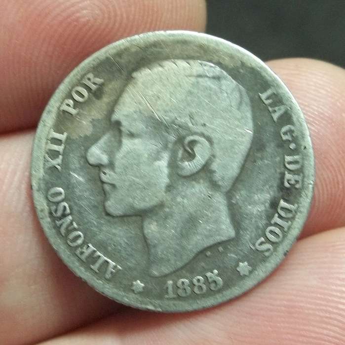 Spain 1 Peseta 1885
