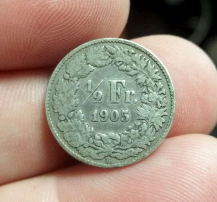 Switzerland 1/2 Franc 1905