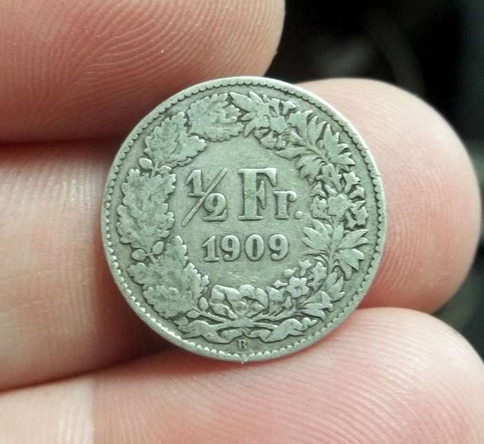 Switzerland 1/2 Franc 1909