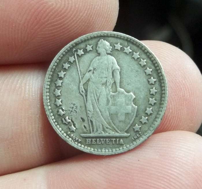 Switzerland 1/2 Franc 1920