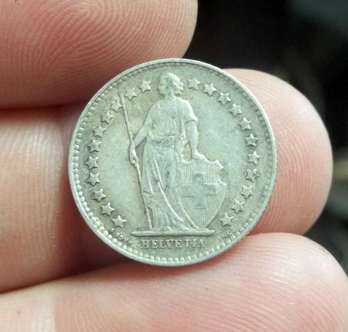 Switzerland 1/2 Franc 1944