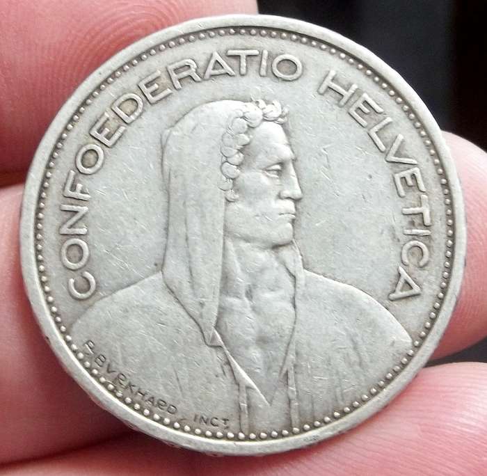 Switzerland 5 Francs 1933