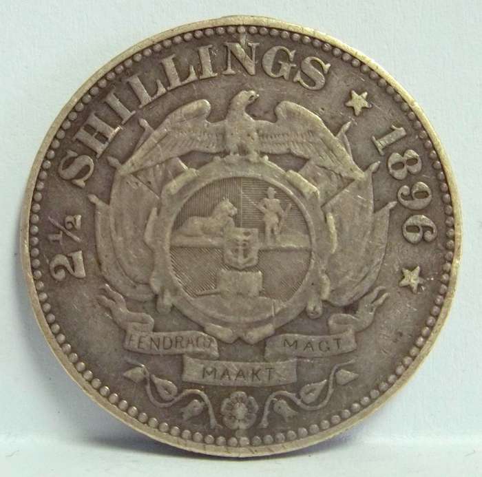 ZAR 1896 Two and a Half Shillings