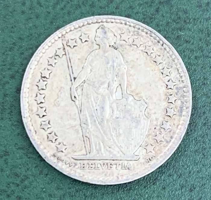 Switzerland 1/2 Franc 1942