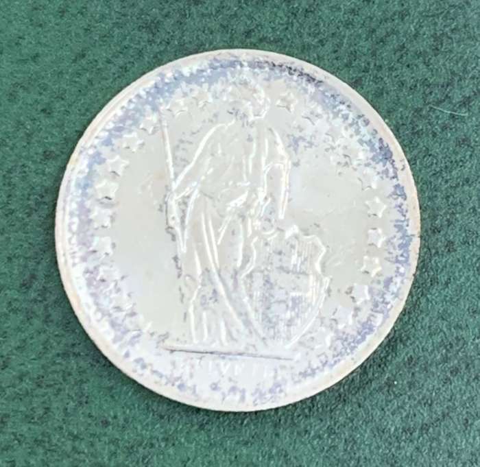Switzerland 1/2 Franc 1965