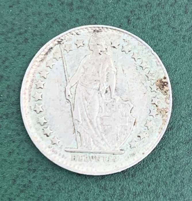 Switzerland 1/2 Franc 1944