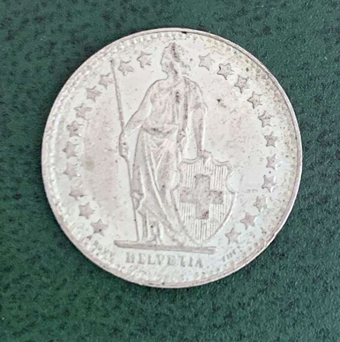 Switzerland 1/2 Franc 1951 - aUNC condition