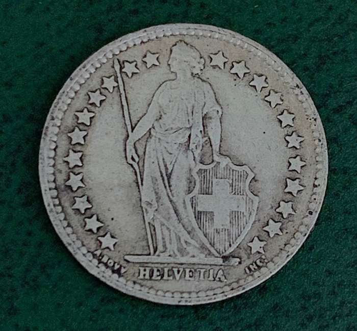 Switzerland 1/2 Franc 1943