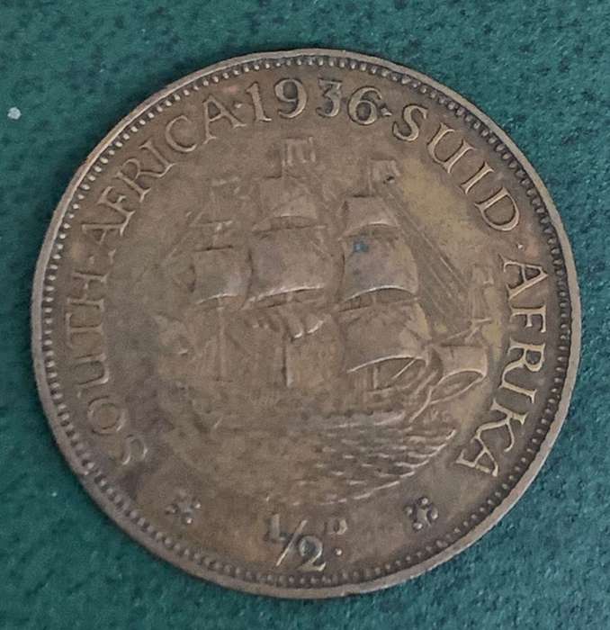 Union 1/2 Penny 1936