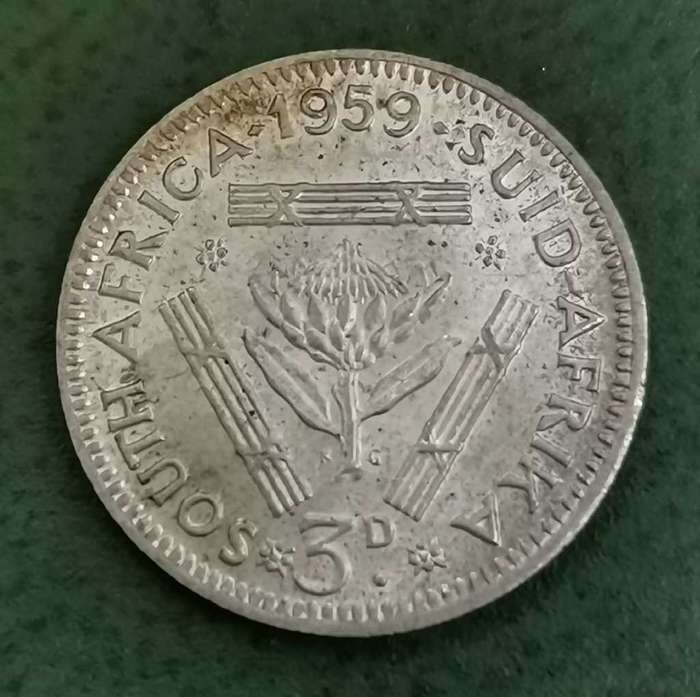 Union Threepence 1959 - UNC condition