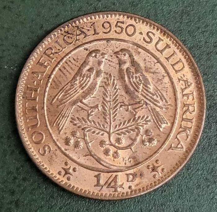 Union 1/4 Penny 1950