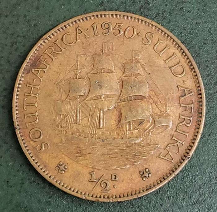 Union 1/2 Penny 1950
