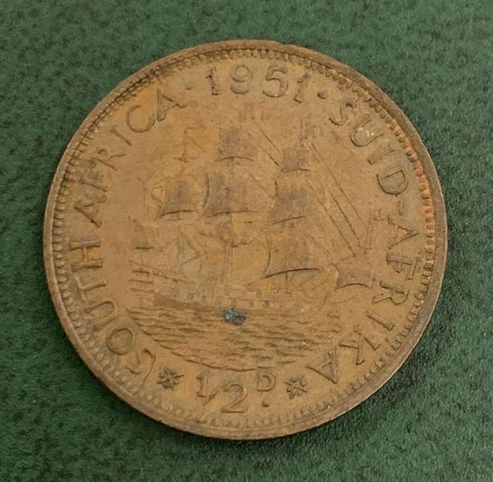 Union 1/2 Penny 1951