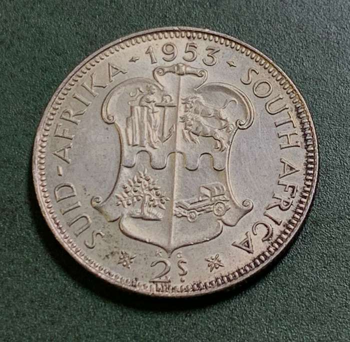 Union 2 Shillings 1953 - Amazing condition