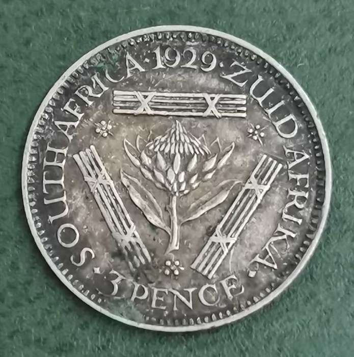 Union Threepence 1929 - Nice condition