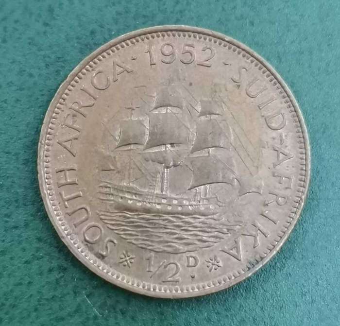 Union 1/2 Penny 1952 - aUNC condition