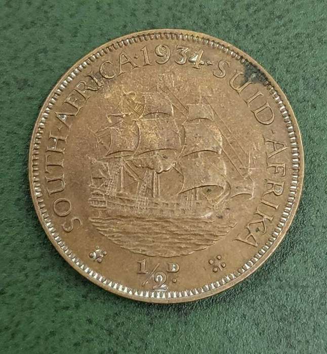 Union 1/2 Penny 1934