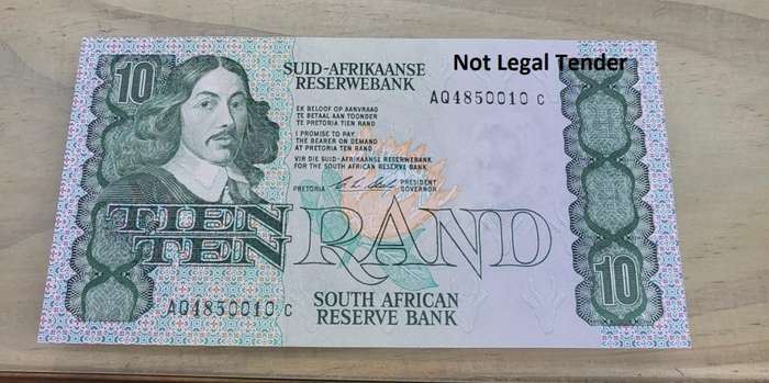 **R1 Auction** SA 10 Rand 1990 -Excellent condition