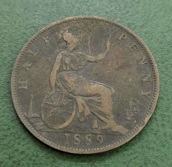 UK 1/2 Penny 1889