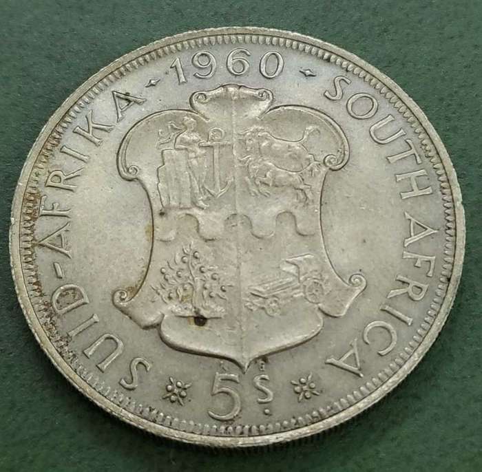 Union 5 Shillings 1960