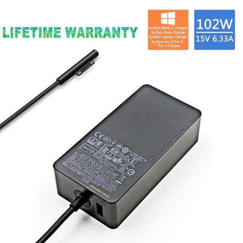 (OEM Quality) 102W 15V 6.33A Power Adapter Charger for Microsoft Surface Laptop Surface Book 2 & PRO