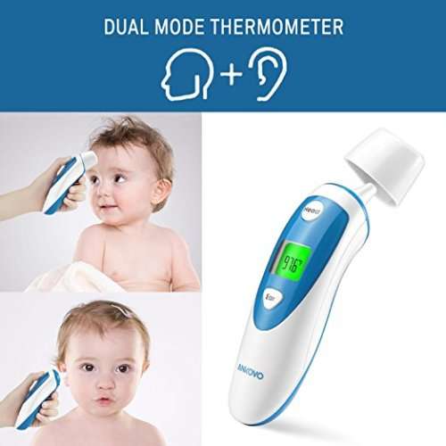 Digital Medical Infrared Forehead and Ear Thermometer for Baby ,Kids and Adults - Fever Indicator